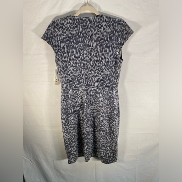 Chetta B Leopard Print Sequin Cap Sleeve Formal Dress - Picture 3 of 9